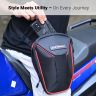 Allextreme Thigh Waist & Sling Bag Water-Resistant Drop Leg Tactical Fanny Pack for Men & Women Adjustable Hard Shell Thigh Bag for Bikers for Riding, Camping & Outdoor Sports (Black & Red)