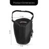 Allextreme Thigh Waist & Sling Bag Water-Resistant Drop Leg Tactical Fanny Pack for Men & Women  Adjustable Hard Shell Thigh Bag for Bikers for Riding, Camping & Outdoor Sports (Black & Grey)