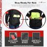 Allextreme RALLY Unisex Motorcycle Riding Jacket Polyester and Mesh Fabric with Back Elbow Shoulder CE Level 2 Certified Armour Chest Protection for Bikers (3XL, Black)