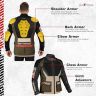Allextreme RALLY Unisex Motorcycle Riding Jacket Polyester and Mesh Fabric with Back Elbow Shoulder CE Level 2 Certified Armour Chest Protection for Bikers (2XL, Olive Green)