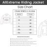 Allextreme RALLY Unisex Motorcycle Riding Jacket Polyester and Mesh Fabric with Back Elbow Shoulder CE Level 2 Certified Armour Chest Protection for Bikers (2XL, Black)