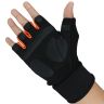 Allextreme EXOMHG1 Multipurpose Unisex Bike Racing Half Finger Gloves Breathable Comfortable Hand Gloves for Gym Biking Sports Cycling and Riding (Medium, Orange)