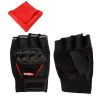 Allextreme Bike Racing Half Finger Gloves Soft, Large & Breathable Design Ideal for Biking & Gyming (Black)