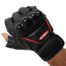 Allextreme Bike Racing Half Finger Gloves Soft, Large & Breathable Design Ideal for Biking & Gyming (Black)