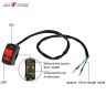 AllExtreme EXFLSO1 Universal 7/8 inch Handlebar Mounting Switch DC 12V Fog Lamp Switch for Bikes & Motorcycles Head Light Electrical System (Red)