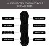AllExtreme EXR28B1 Extra Long & Heavy Leg Guard Rope Durable & Sturdy Cable for Royal Enfield Bullet & all Other Bikes (28 Meters, Black)
