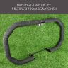 AllExtreme EXR28B1 Extra Long & Heavy Leg Guard Rope Durable & Sturdy Cable for Royal Enfield Bullet & all Other Bikes (28 Meters, Black)
