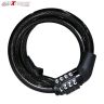 AllExtreme EXBCNLB Multipurpose 4 Digit Security Resettable Bike Cable Lock Heavy Duty Anti-Theft Protection Bicycle Safety Number Locks (3.6 feet/42 Inches)