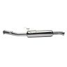 AllExtreme EX043B Angular Model Empty Free Flow Stylish Exhaust Silencer with Bush Compatible for Motorcycles (Chrome)