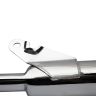 AllExtreme EX043B Angular Model Empty Free Flow Stylish Exhaust Silencer with Bush Compatible for Motorcycles (Chrome)