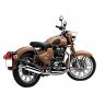 AllExtreme EX043B Angular Model Empty Free Flow Stylish Exhaust Silencer with Bush Compatible for Motorcycles (Chrome)