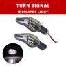 Allextreme EXLUI2P L-Type 12 LED Side Indicator Light Front Rear Universal Fit Turn Signal Lamp for Bikes and Motorcycles (Blue, 2 PCS)