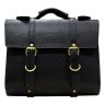 AllExtreme EXSSBS1 Motorcycle Backseat Square Saddle Bag Water Resistant Leatherette Front & Rear Seat Bike Tool Kit Storage Organizer Compatible with Royal Enfield Bullet (Black)