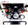 AllExtreme EX4ROF1 9 LED Round Fog Light 4 Inch Waterproof Flood Lamp with Mounting Brackets for Cars and Motorcycle (27W, White Light, 1 PC)