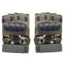 Allextreme EXLGHA1 Multipurpose Unisex Bike Racing Half Finger Gloves Breathable Comfortable Hand Gloves for Gym Biking Sports Cycling and Riding (Large, Army Green)