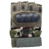 Allextreme EXLGHA1 Multipurpose Unisex Bike Racing Half Finger Gloves Breathable Comfortable Hand Gloves for Gym Biking Sports Cycling and Riding (Large, Army Green)