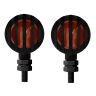 Allextreme EXUMTS2 Heavy Duty Motorcycle Turn Signal Side Indicator for Royal Enfield Bullet & Harley Davidson (Amber, 2 PCS)