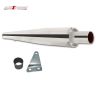 AllExtreme EX074 Wild Boar Silencer with Glasswool Compatible for Royal Enfield BS3 and BS4 Model Bullet 350cc and 500cc (Chrome)