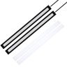 AllExtreme EXDRL2B Universal Ultra Bright Daytime Running LED Lights Waterproof Slim Chip COB LEDs Strip DRL Lamp for Cars (6W, Ice Blue Light, 2 PCS)