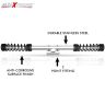 AllExtreme EXSRLS Heavy Duty Single Rod Leg Guard Front Bike Safety Crash Bar with Stylish Black Spring Compatible for BS3 and BS4 Model Royal Enfield Bullet 350cc and 500cc (Chrome)