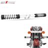 AllExtreme EXSRLS Heavy Duty Single Rod Leg Guard Front Bike Safety Crash Bar with Stylish Black Spring Compatible for BS3 and BS4 Model Royal Enfield Bullet 350cc and 500cc (Chrome)