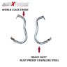 AllExtreme EXBSLG1 2 Rod Bike Rear Leg Guard Back Side Safety Crash Bar Compatible with BS3 and BS4 Model Royal Enfield Bullet 350cc and 500cc (Chrome)