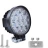 Allextreme EX14HW1 14 LED Round Fog Light Heavy Duty Off Road Driving CREE LED Work Light for All Bikes and Cars (42W, White Light, 1 PC)
