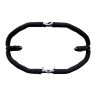 AllExtreme Heavy Duty Metal with Rope Stylist Real Customized 8 Bend Black Rope Safety Leg Crash Guard for Royal Enfield Bullet Classic 350/500, Standard and Electra