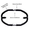 AllExtreme Heavy Duty Metal with Rope Stylist Real Customized 8 Bend Black Rope Safety Leg Crash Guard for Royal Enfield Bullet Classic 350/500, Standard and Electra
