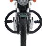 AllExtreme Heavy Duty Metal with Rope Stylist Real Customized 8 Bend Black Rope Safety Leg Crash Guard for Royal Enfield Bullet Classic 350/500, Standard and Electra