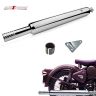 Allextreme EXLS19 Long Punjabi Empty Silencer with Bush Compatible for Royal Enfield BS3 and BS4 Model Bullet 350cc and 500cc (Chrome)