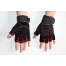 Allextreme EXHFG1R Cycling Gloves Mountain Bike Gloves Road Racing Bicycle Gloves Shockproof Gel Pad Breathable Riding Gloves Half Finger Biking Gloves (L)