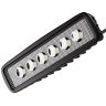 AllExtreme EX6I6F1 6 LED Fog Light Bar 6 Inch Waterproof Driving Lamp with Mounting Bracket for Motorcycles and Cars (18W, White Light, 1 PC)
