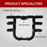 AllExtreme EX3RLGR Heavy Duty Metal Stainless Steel 3 Rod Leg Guard Front Bike Safety Crash Bar with Black Rope Compatible for BS3 and BS4 Model Royal Enfield Bullet 350cc and 500cc (Black)