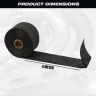 AllExtreme Silencer Wrap Bike Exhaust Heat Shield LENGTH-3 Metre for Bullet Electra Twinspark (Black)