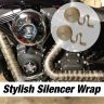 AllExtreme Silencer Wrap Bike Exhaust Heat Shield LENGTH-3 Metre for Bullet Electra Twinspark (Golden)