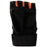 Allextreme Multipurpose Gym and Bike Wrist Half Finger Gloves for Fitness Weightlifting Exercise Sport Cycling (Orange, XL)
