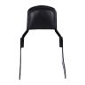AllExtreme EXBT2HB Harley Style Heavy Duty Bike Pillion Backrest Passanger Rear Seat Back Support Rest Compatible for BS3 and BS4 Model Bullet 350cc and 500cc (Black)