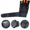 Allextreme AESG08 Half Finger Bike Gloves MLXL Breathable with Microfiber Leather Anti slip Shock absorbing 3MM Sponge Pads Design for MenWomen Road Racing Orange