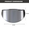 Allextreme Metallic Indicator Shades Set of Heavy Metal, Waterproof & Chrome Finished Light Shield Compatible With Bikes (4pcs)