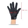 Allextreme EXKRGB1 Microfiber Towel Cleaning Cloth & Hard Rubber Knuckle Nylon Unisex Full Finger Gloves for Bikers & Riders (Black)