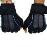 Allextreme EXHG3OE Anti-Slip Half Finger Bike Gloves Breathable Microfiber Leather Shock Absorbing Gloves for Men and Women (Blue, Extra Large)