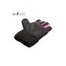 Allextreme EXHG3OL Anti-Slip Half Finger Bike Gloves Breathable Microfiber Leather Shock Absorbing Gloves for Men and Women (Pink, Large)