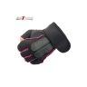 Allextreme EXHG3OL Anti-Slip Half Finger Bike Gloves Breathable Microfiber Leather Shock Absorbing Gloves for Men and Women (Pink, Large)