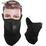 Allextreme EXSFMB Unisex Half Face Mask Triple Layer Washable Anti-pollution with Adjustable Ear Loop (Black, Universal size)
