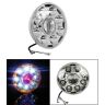 Allextreme EX9LHG1 7 Inch Round 9 LED White Headlight with High/Low DRL Fog Lamp for Motorcycle Bikes and Cars (45W, White & Red, 1 PC)