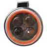 Allextreme EX4LD1O 20W Fog Light Spot Beam Waterproof Round Driving Work Light with Orange Outer Ring for Motorcycles Jeeps Trucks Boats and Cars (White & Orange, 1 PC)