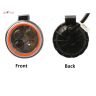Allextreme EX4LD1O 20W Fog Light Spot Beam Waterproof Round Driving Work Light with Orange Outer Ring for Motorcycles Jeeps Trucks Boats and Cars (White & Orange, 1 PC)