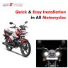 Allextreme EX4RFS2 4 LED Small Round Fog Light Waterproof Off Road Driving Worklight for Motorcycle and Cars (12W, White Light, 2 PCS)
