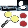 AllExtreme EXWFWI2 Super Bright 3.26 Inch diameter Round COB LED Switchback Daytime Running Lights Waterproof Signal Lights Without Indicator For Car Trucks Motorcycles Boats (26W, White, Pack of 2)